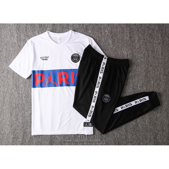 Chandal del Paris Saint-Germain Manga Corta 2020-2021 Blanco